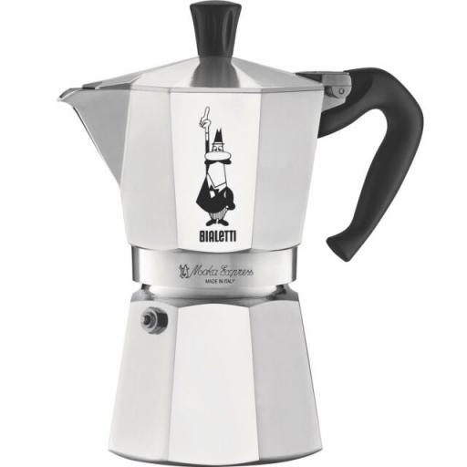 Bialetti 3 cup silver Moka Pot & bag of Bravo Tango coffee